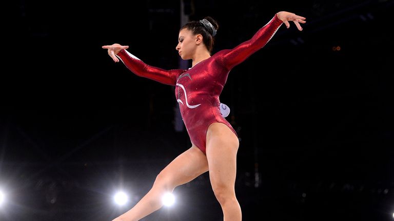 England's Claudia Fragapane in action on the beam during the Women's Individual All-Around Final at the SSE Hydro, during the 2014 Commonwealth Games 