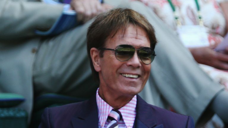 Cliff Richard is no stranger to the Wimbledon stands