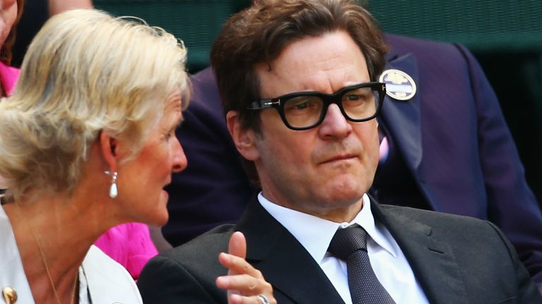It may have been ladies' day but the lead man from The King's Speech, Colin Firth, was in attendance