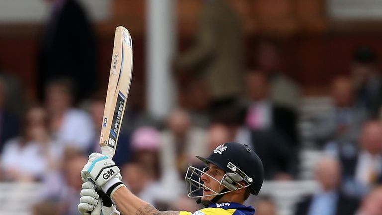 Chris Dent of Gloucestershire hits out during the Natwest T20 Blast match against Middlesex at Lord's