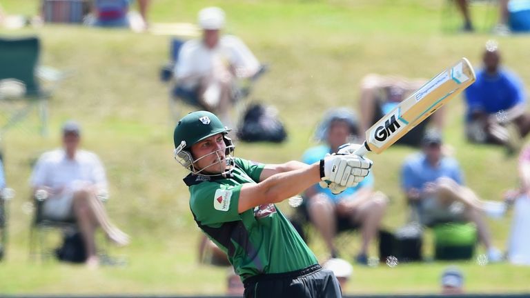 Tom Fell of Worcestershire batting during the Royal London One-Day Cup match against Northamptonshire Steelbacks