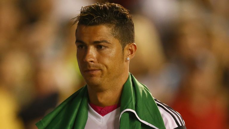 Cristiano Ronaldo of Real Madrid during a Guinness International Champions Cup 2014 game at Cotton Bowl on July 29, 2014 in Dallas, 