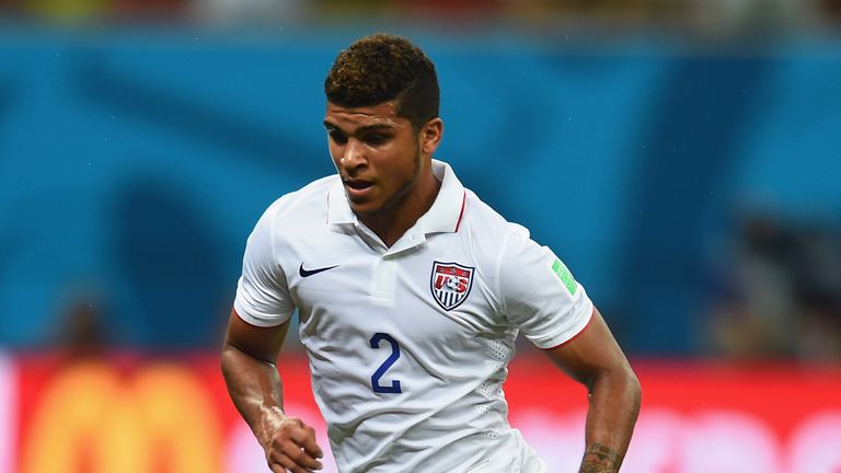 DeAndre Yedlin of the United States controls the ball during the 2014 FIFA World Cup Brazil Group G match between the United States and Portugal