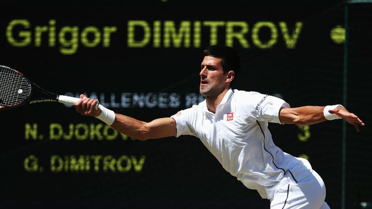 Novak Djokovic Grigor Dimitrov Wimbledon semi final