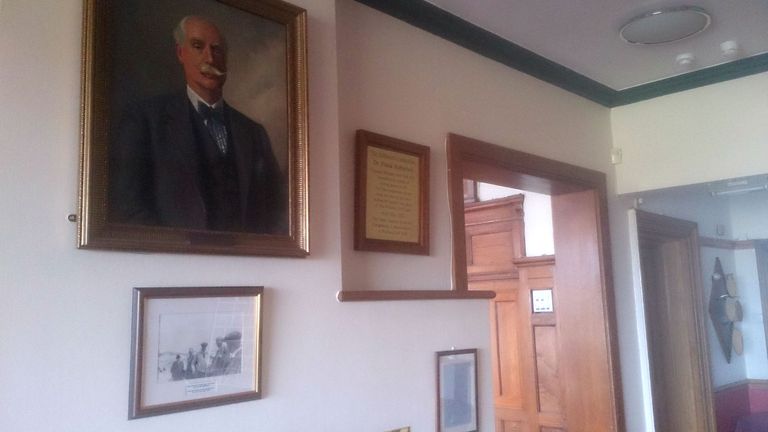 Portrait of Dr Frank Stableford at Wallasey golf club