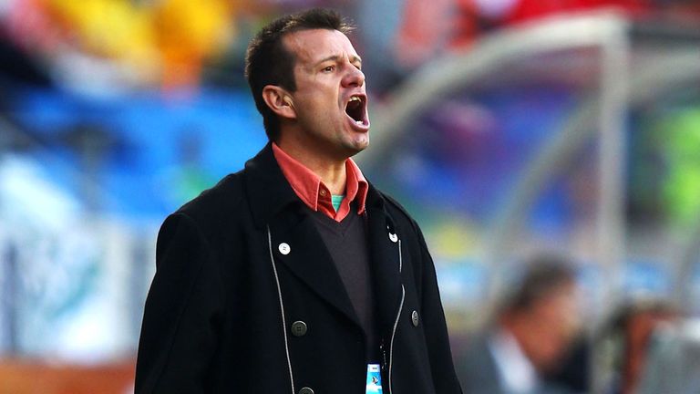 Dunga during his last spell as coach of Brazil
