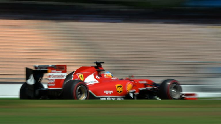 No FRIC on Ferrari: Fernando Alonso practices at Hockenheim