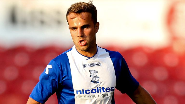 Andrew Shinnie of Birmingham in action during a pre season friendly match between Swindon Town and Birmingham City