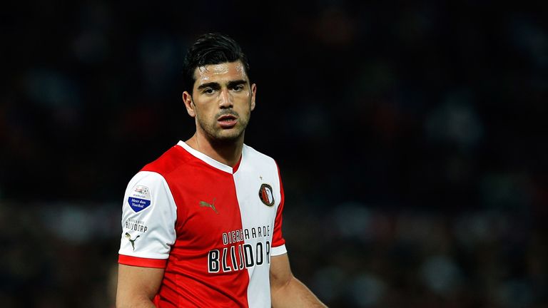 ROTTERDAM, NETHERLANDS - APRIL 05:  Graziano Pelle of Feyenoord reacts to a missed chance during the Eredivisie match between Feyenoord and VVV Venlo at De