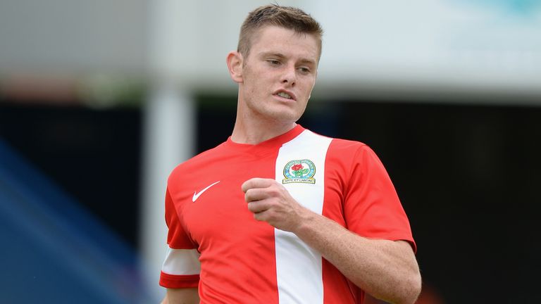 Jack O'Connell of Blackburn Rovers during the Pre Season Friendly match between AFC Telford United v Blackburn Rovers 