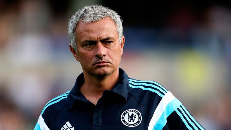 Chelsea manager Jose Mourinho looks on ahead of the pre season friendly match between Wycombe Wanderers and Chelsea
