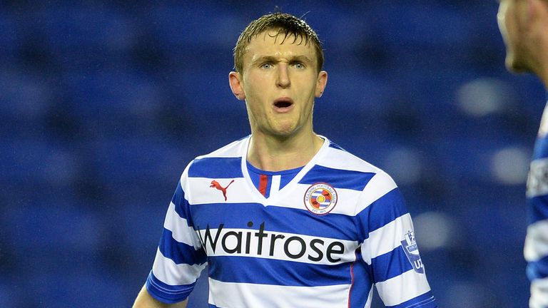 Niall Keown of Reading during the Barclays U21 Premier League match between Reading U21 and Arsenal U21 at Madejski Stadium