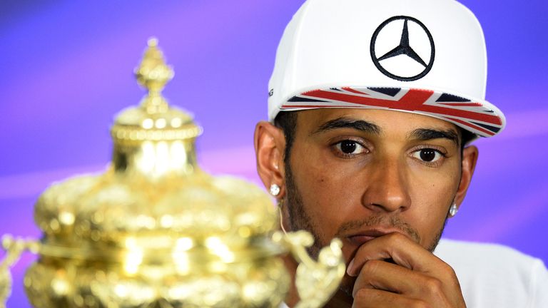 Lewis Hamilton found the gold trophy he wanted