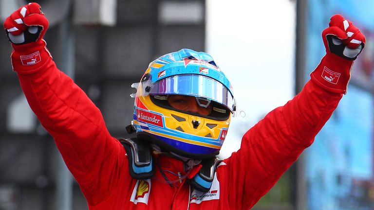 Race winner Fernando Alonso