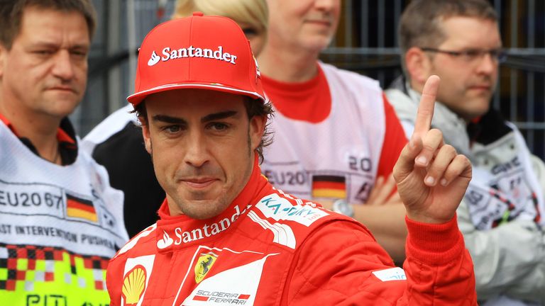 Fernando Alonso: On pole in 2012