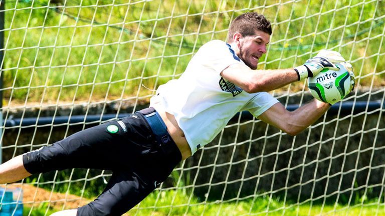 Fraser Forster: Celtic goalkeeper returned to training with the squad after his World Cup adventure with England
