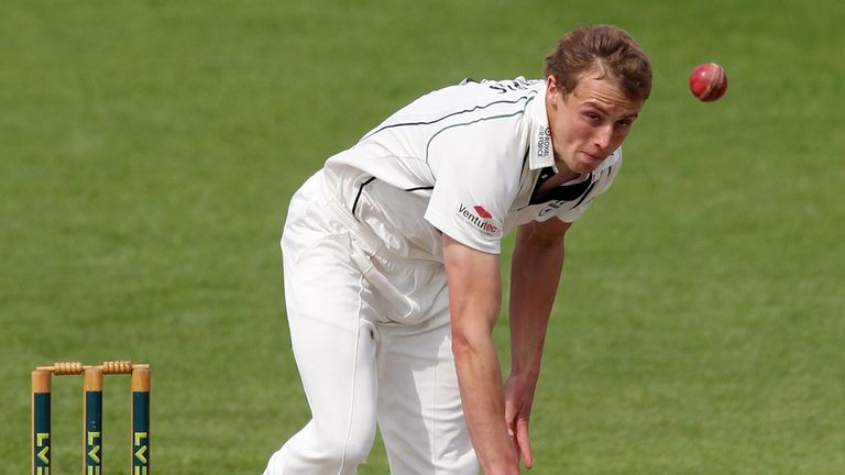 Worcestershire's Charles Morris during day four of the LV= County Championship, Division Two match at New Road, Worcester. 