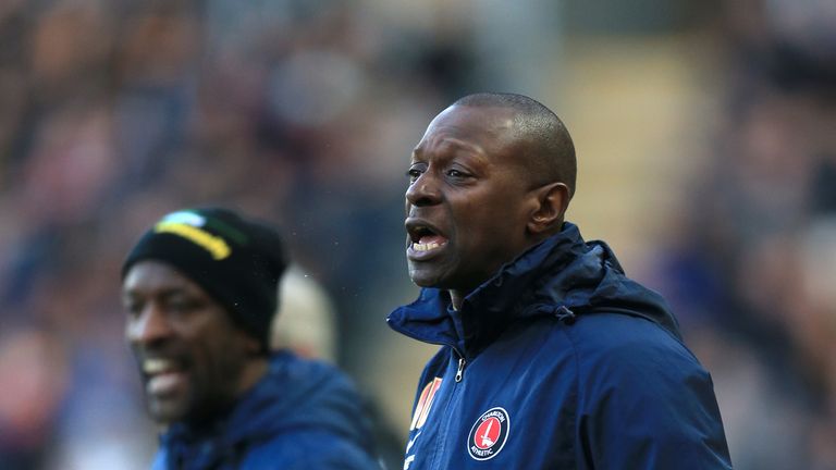 Charlton Athletic assistant manager Alex Dyer (right) with manager Chris Powell