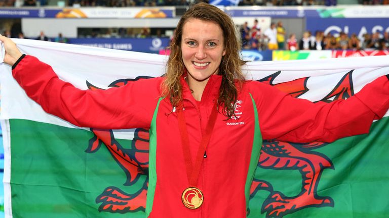 Jazz Carlin: Swept to Wales' first swimming gold medal
