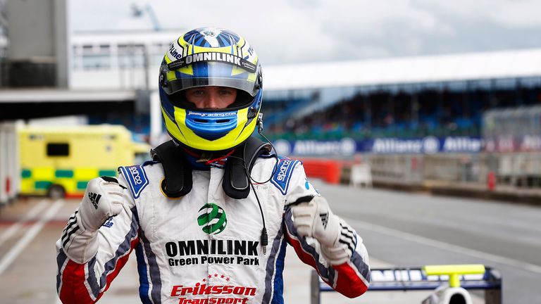 Jimmy Eriksson: On pole at Silverstone (GP3 Series Media)