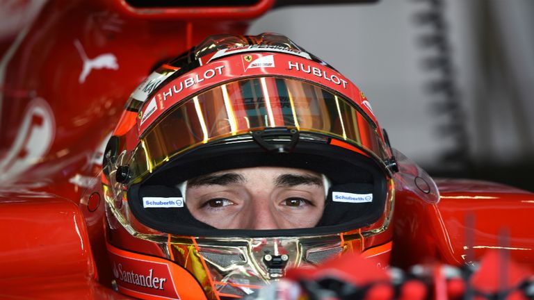 Jules Bianchi tests for Ferrari