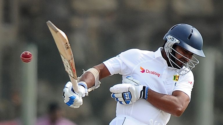 Kumar Sangakkara. Sri Lanka v South Africa. 1st Test, Galle. July 19 2014.