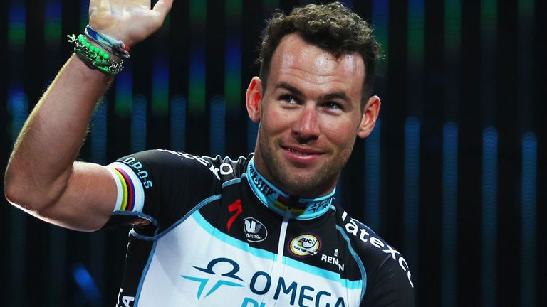 Mark Cavendish in Leeds prior to his Tour de France accident on the roads of Yorkshire earlier this month