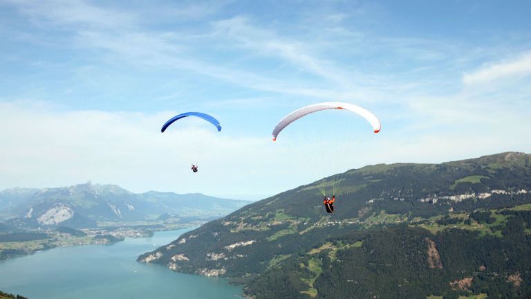 Paragliders - Interlaken 2014
