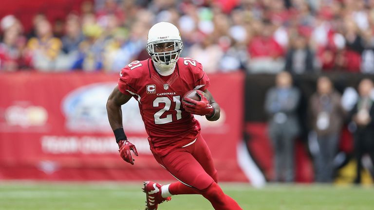 Wide receiver Patrick Peterson of the Arizona Cardinals runs with the football