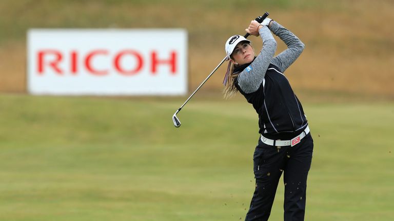 SOUTHPORT, ENGLAND - JULY 08:  Paula Creamer of the United States hits an approach shot during the Pro-Am round prior to the Ricoh Women's British Open at 