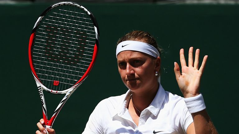Kvitova won the tie-break 8-6 and she raised her game in the second set