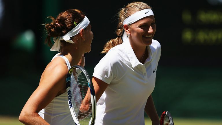 First up, it was an all-Czech affair as Lucie Safarova took on Fed Cup team-mate and former Wimbledon champion Petra Kvitova