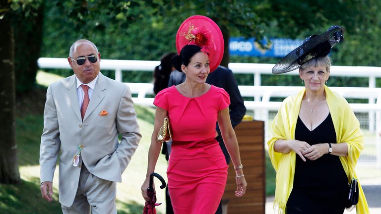 Race goers arrive during day two of Glorious Goodwood at Goodwood Racecourse, West Sussex.