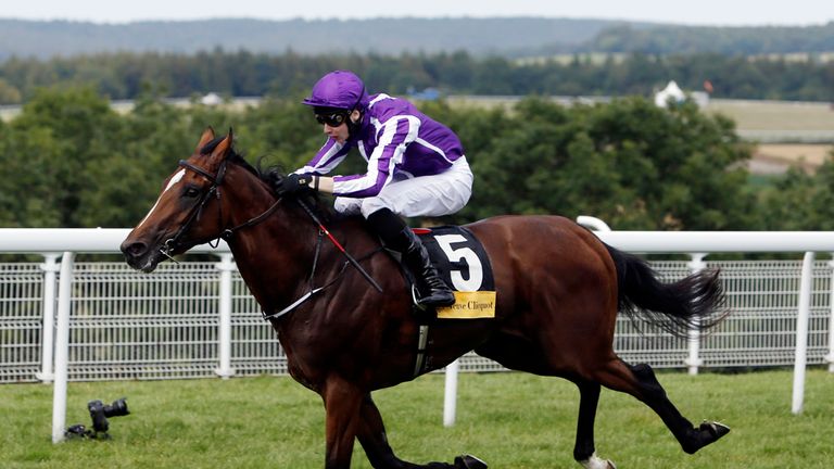 Highland Reel ridden by Joseph O'Brien wins the Veuve Clicquot Vintage stakes during day two of Glorious Goodwood at Goodwood Racecourse, West Sussex.