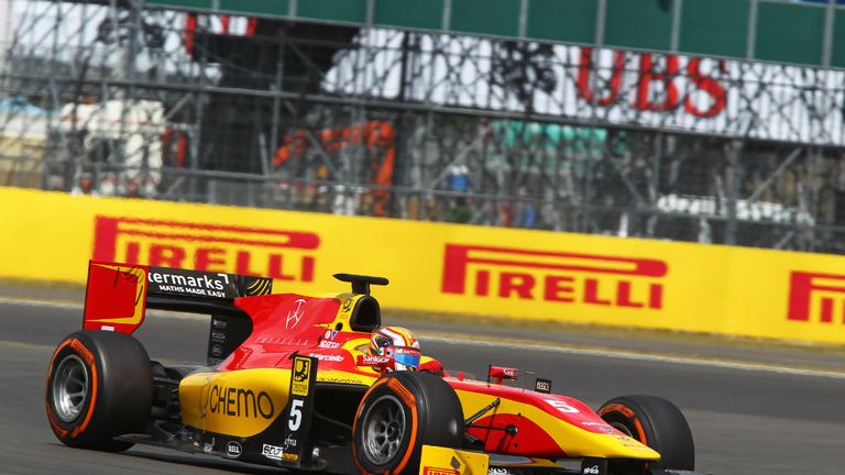Raffaele Marciello: On pole at Silverstone (GP2 Series Media)
