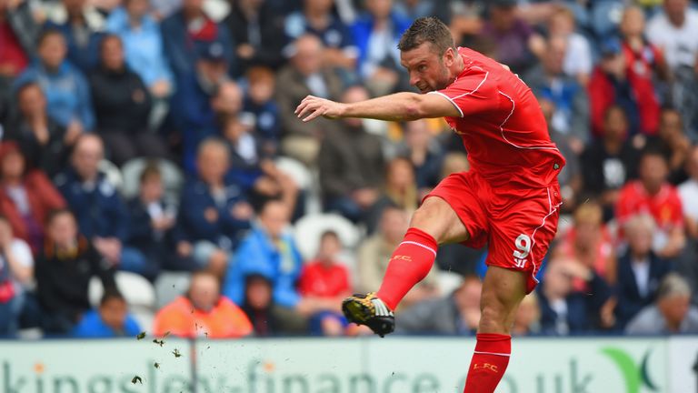 Rickie Lambert: Liverpool striker lets fly against Preston at Deepdale