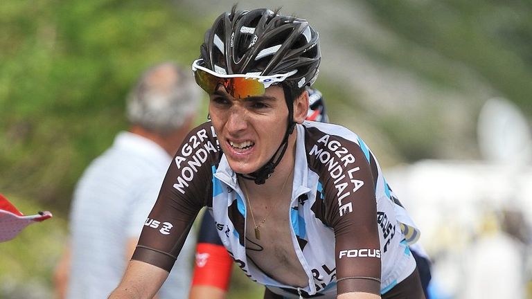 Romain Bardet in action during Stage 7 of the 2014 Criterium du Dauphine