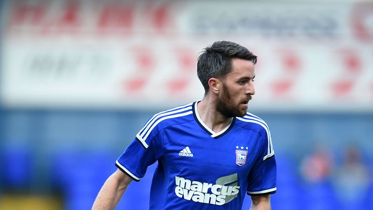Cole Skuse of Ipswich Town in action during the pre-season friendly match between Ipswich Town and West Ham United
