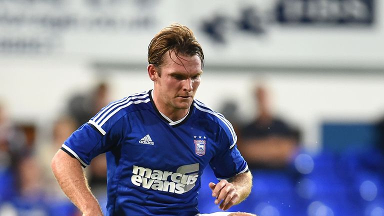 Jay Tabb of Ipswich Town in action during the pre-season friendly match between Ipswich Town and West Ham United