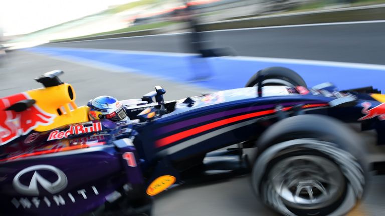 Sebastian Vettel: Spent the day testing 2015 tyres