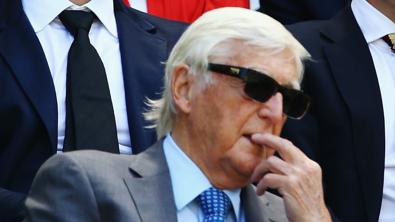 Chat show legend, Sir Michael Parkinson, was among the stars on Centre Court