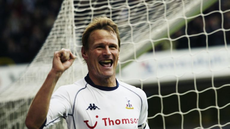 With 125 goals in 277 appearances, TEDDY SHERINGHAM proved a hit on both occasions for SPURS, with his Man United spell in between.