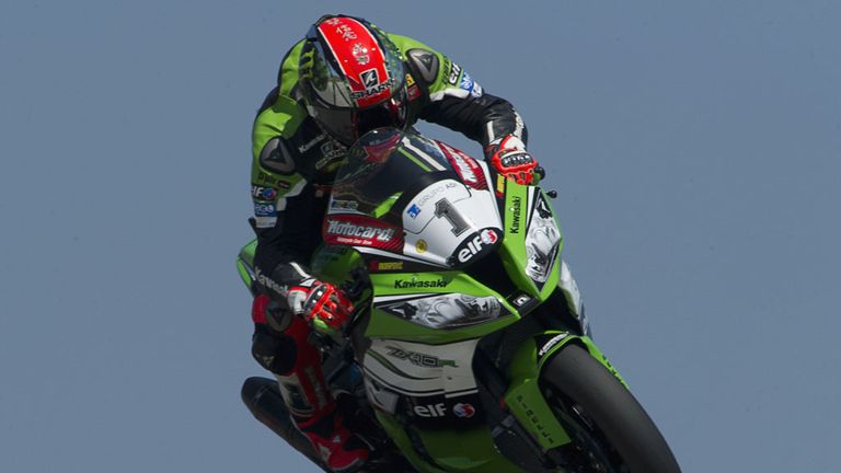WSB championship leader Tom Sykes during Sunday's two races at Portimao in Portugal