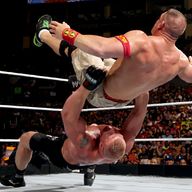 Lesnar went German Suplex crazy inside the Staples Center