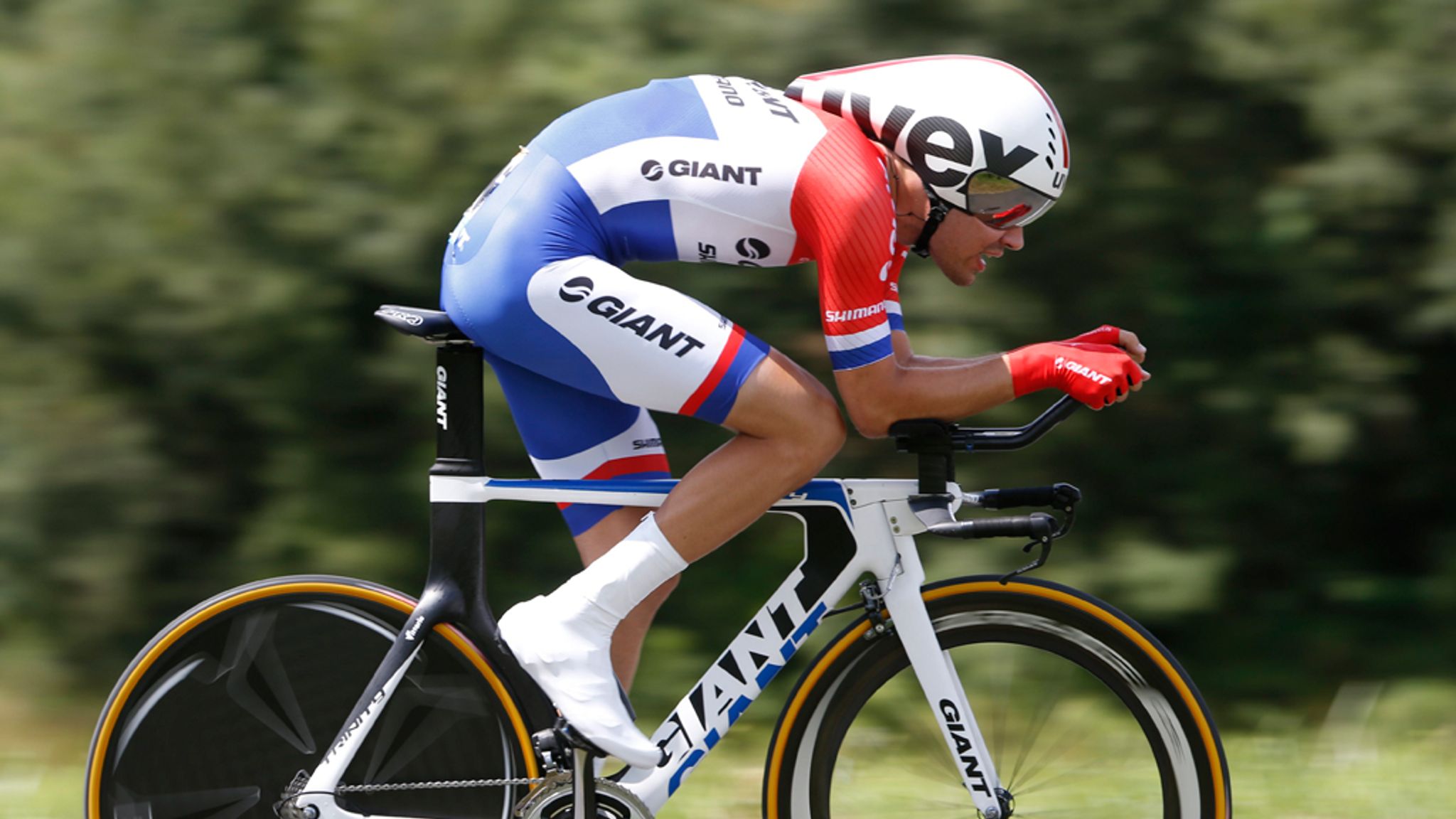 Eneco Tour Tom Dumoulin wins time trial as Lars Boom takes lead