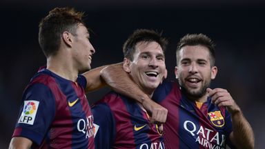 Lionel Messi: Bagged a brace for Barcelona
