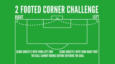 Two footed corner challenge - Port Vale