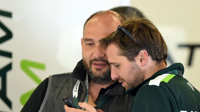 Albers with Caterham advisor - and his former team boss at Midland/Spyker - Collin Kolles