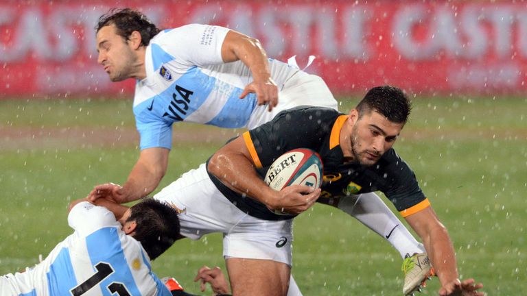 Damian de Allende: made a winning debut for South Africa