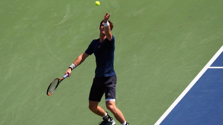 Andy Murray is through to the last eight in Toronto without hitting a ball in anger